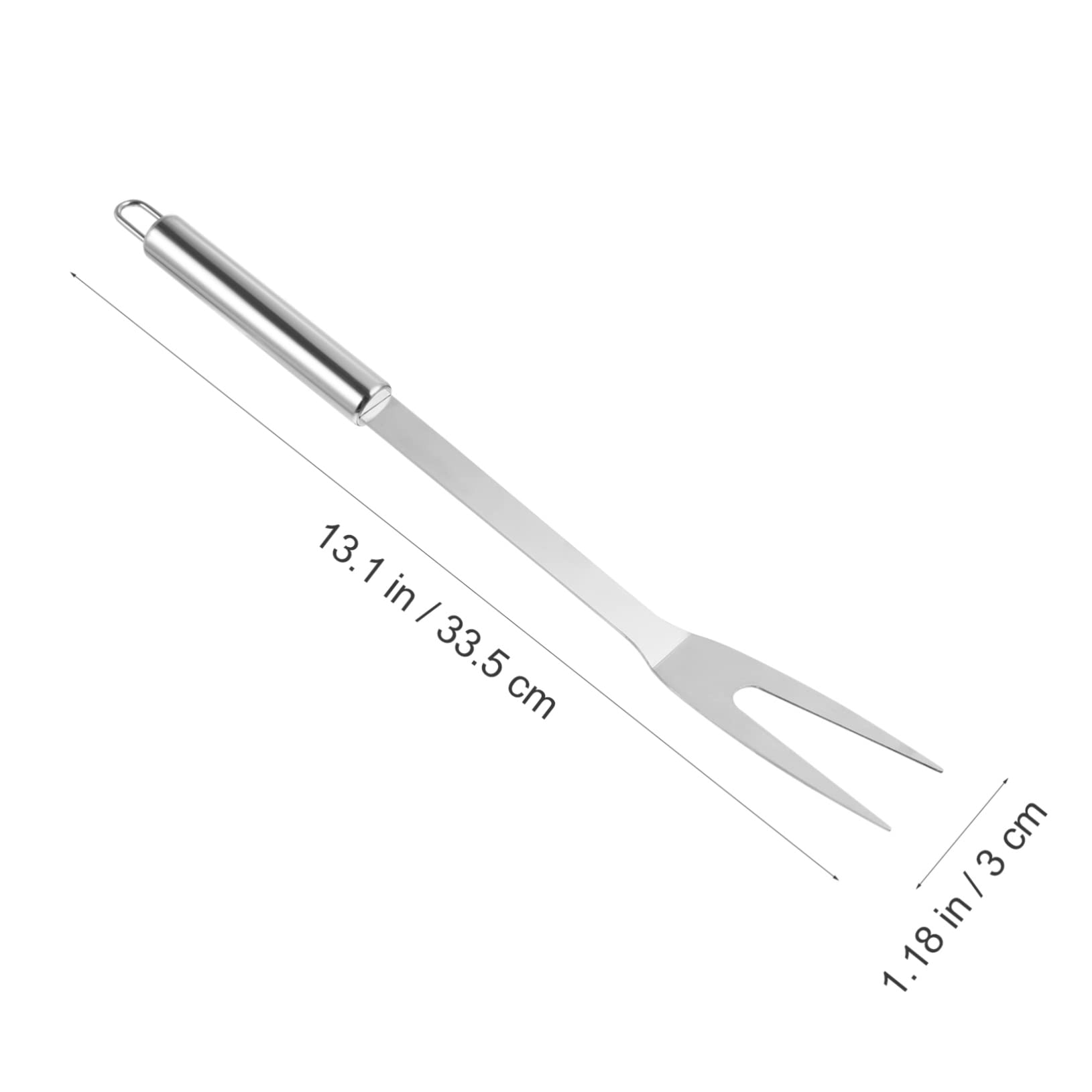 Balacoo Sturdy Bbq Meat Fork Long Handle Serving Fork Carving Forks Stainless Steel for Kitchen and Bbq