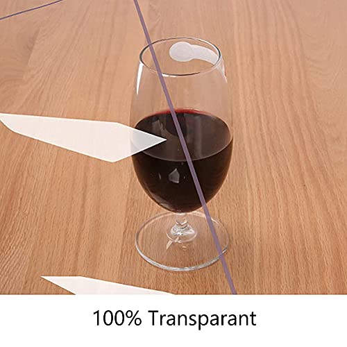Nappe transparente en PVC pour protéger votre table des taches et rayures