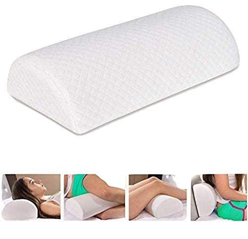 Orthopaedic Cushion Halfmoon Pillow | Super Soft Quality - Use for Travel, Neck, Lower Back, Knees, Legs, Feet Sleeping, Sitting, Sciatica / Lumber Pain Relief, Multipurpose Half Moon Pillow.