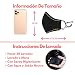CHIC&LOVE - Banda Facial Reutilizable Negra para Mujer con Diseño Original de...