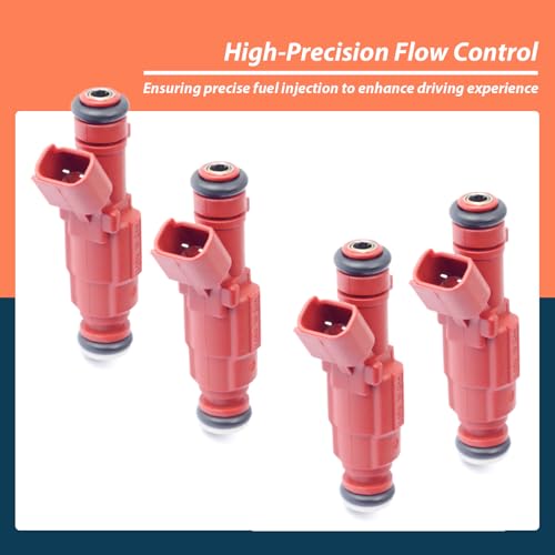 Lisnhlin 35310-2E000 Injetores de combustível atualizados com 12 furos 4 peças de substituição para