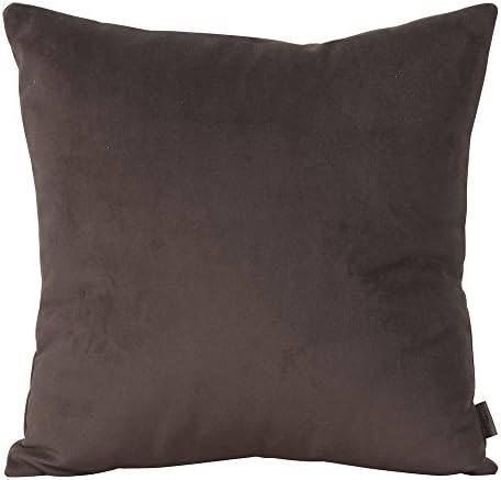 Howard Elliott Collection Fluffy Down Insert Square Throw Pillow, Premium Soft Decorative Stuffer Cushion for Bedroom, Couch and Sofa Use, Comfortable Pillow Insert, 20 x 20 Inch, Bella Chocolate