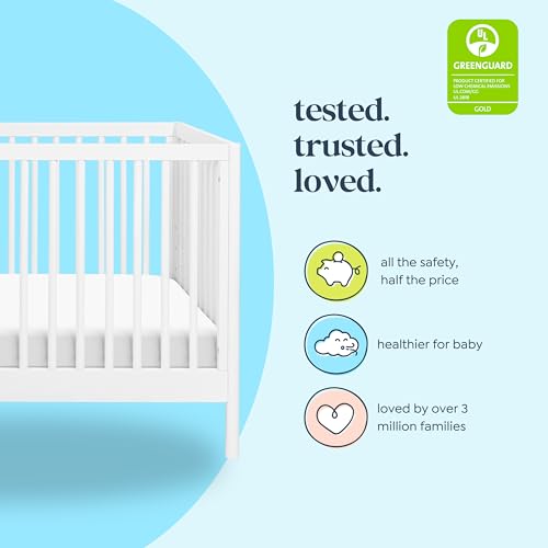 Davinci Birdie 3-in-1 Convertible Crib, GREENGUARD Certified, White - image 4