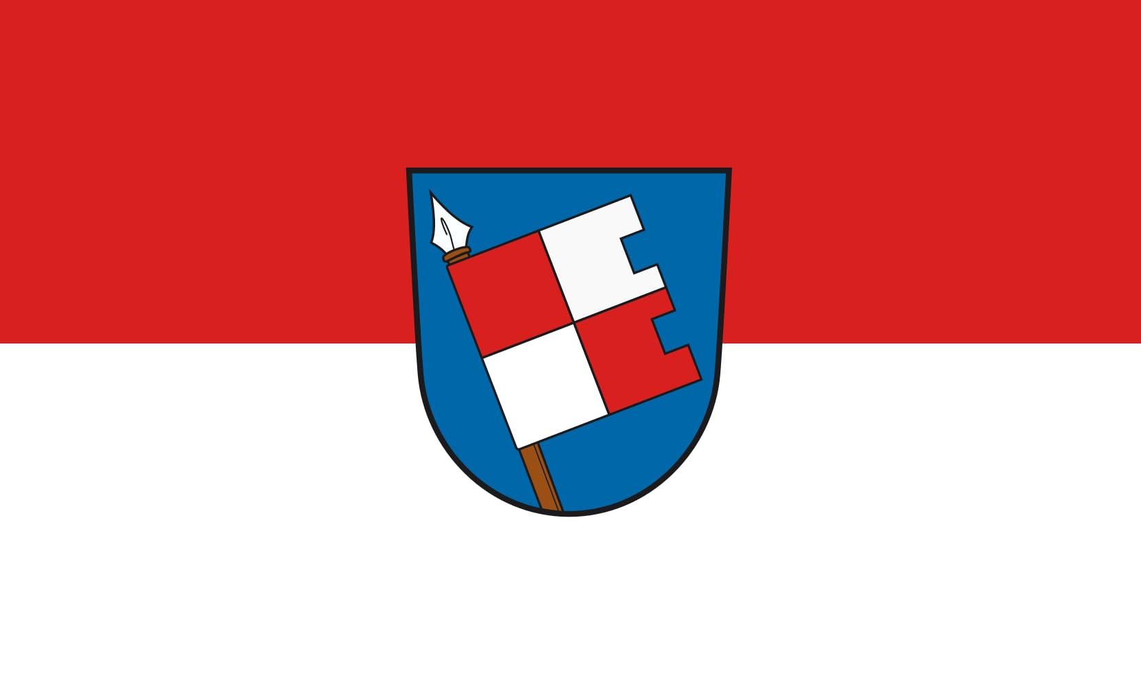 Drapeau Bad Königshofen i.Grabfeld grand pavillon extérieur pour mât