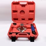 ieLsngai Extractor hidráulico de rodamientos de rueda, herramienta hidráulica para cubo de rueda, extractor hidráulico, extractor de ejes de transmisión 10T 96-125 mm, rojo