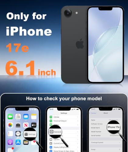 Image of FNTCASE for iPhone 17e Case Blue: Translucent iPhone 16e Cases Compatible with MagSafe, Camera Protection & Tempered Glass Protector, 14FT Military Grade Drop Tested, Matte Skin-Friendly Cover