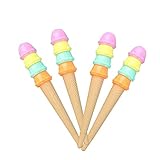 WIN-MARKET Fashion Cute Cartoon Ice Cream Gel Pen Creative Cartoon Ball Pens Office School Supply Stationery (6PCS)