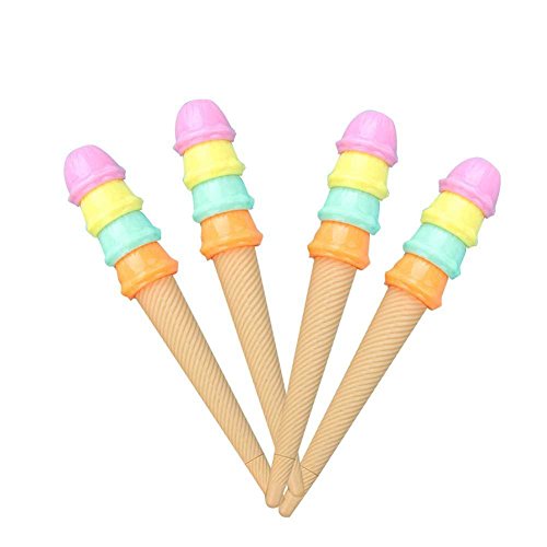 Bolígrafos de gel con diseño de helado, pack 6 unidades