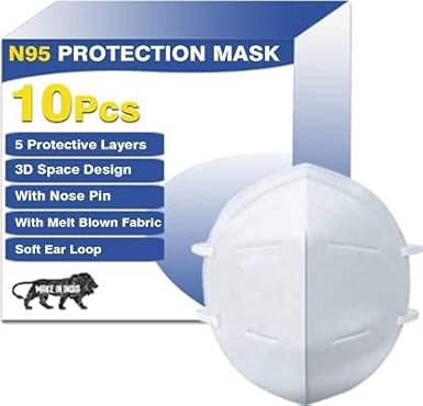 BIONICAID Anti Pollution mask Protection N95 Mask Washable N95 Mask Reusable Mask Anti Pollution mask Protection mask respirator Mask combo pack 5 layer mask for men women kids Fabric mask