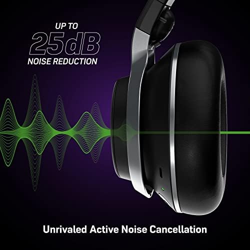 Turtle Beach Stealth Pro Multiplatform Wireless Noise-Cancelling Gaming Headset for Xbox Series X|S, Xbox One, PS5, PS4, PC, Mac, Switch, & Mobile  50mm Speakers, Bluetooth, Dual Batteries  Black