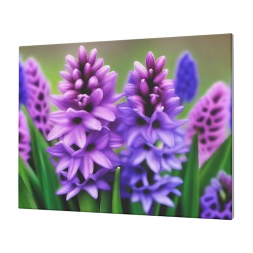 Peinture murale jacinthe déco maison tableau floral 30,5x40,6 cm
