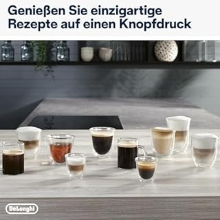 De’Longhi Magnifica Evo Next - Perfetto Kaffeevollautomat mit LatteCrema-Milchaufschäumer, 13 One-Touch-Getränke, Coffee- und Cappuccino Kaffeemaschine, farbiges Touch-Display, Titan (ECAM312.80.TB)