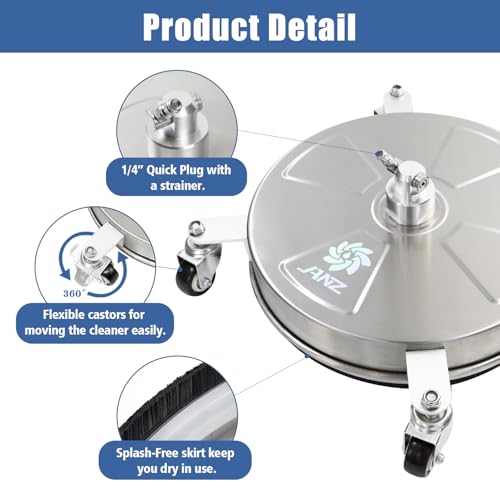 JANZ 16-Inch Stainless Surface Cleaner