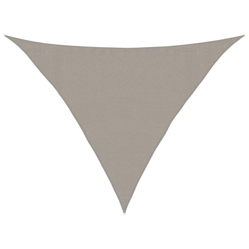 vidaXL Sunshade Sail, Sunscreen for Outdoor, UV Proof Awning for Party, Canopy Sun Sail Tarp, 160 g/mยฒ Triangular Light Grey 3.5x3.5x4.9 m HDPE โ image 1