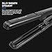 TOSAGE Hair Iron Steam Straightener, Professional Flat Iron Salon Ceramic Tourmaline Styler with Floating Plates for Hair Styling Curling, Straightener with Dual Voltage for All Hair Type