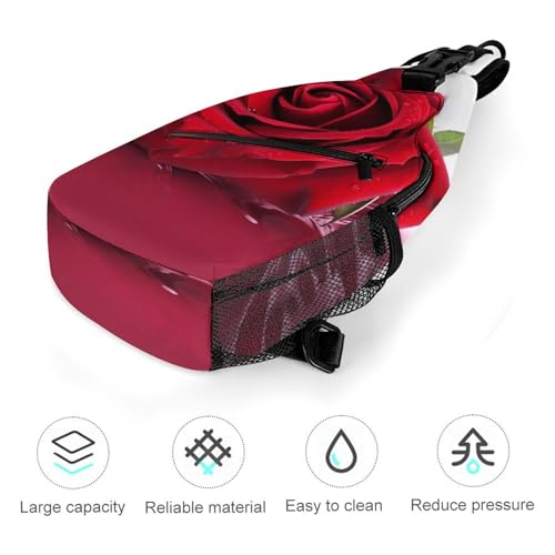 Mochila de hombro blanca tipo sling para senderismo miniatura 5