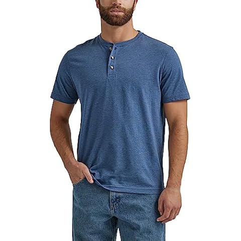 Wrangler Authentics Men's Short Sleeve Henley Tee Cover