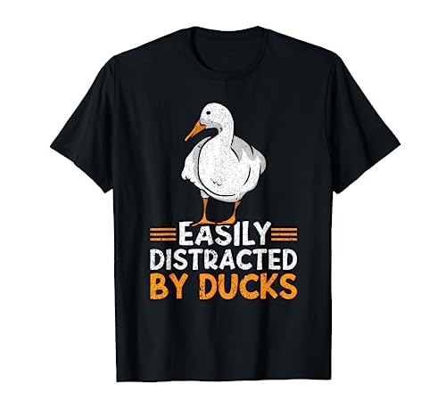 Easily Distracted By Ducks | Farm Lover Funny Duck Farmer Camiseta
