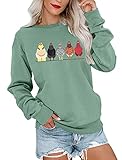 Cute Sweatshirts for Women Chicken Graphic Long Sleeve Crew Neck Pullover Casual Fall Tops Shirts...