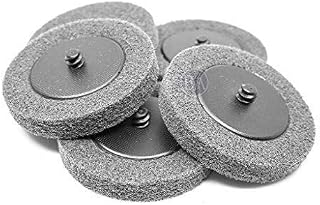 Benchmark Abrasives 3 Inch Sanding Discs Quick Change Silicon Carbide Surface Preparation Wheels, Polishing Wheel for Drill & Die Grinder Sanding Disc, Paint Stripper & Removal - (5 Pack)(Grey)