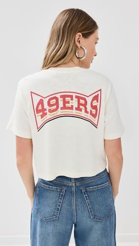 Junk Food Women's 49ers Crew Neck Crop Tee3