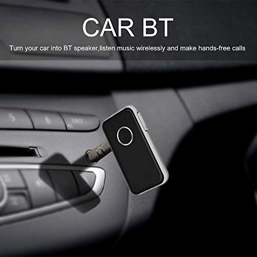 Sangmei Adaptador mini receptor de áudio de música sem fio BT 4.1 3,5 mm Áudio estéreo de música mão