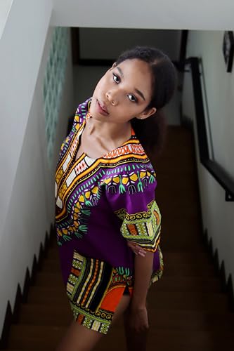 DA'IKI Dashiki Cotton Shirt African Tribal Kaftan Boho Caftan Unisex4
