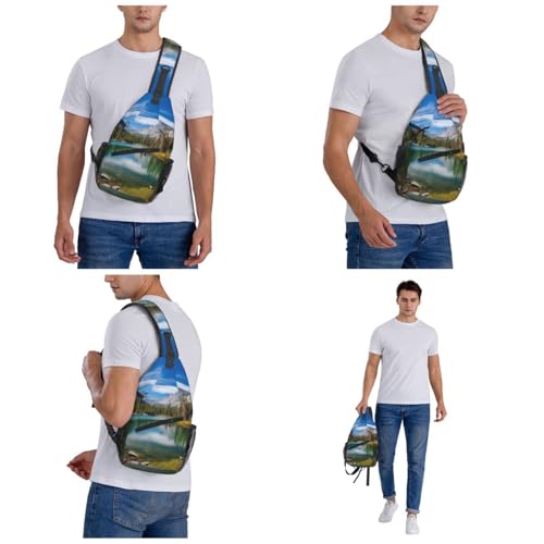 Bolso Sling unisex tipo chest para senderismo y viaje miniatura 6