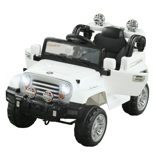 Aosom 12V Ride on Car, Off-Road Electric...