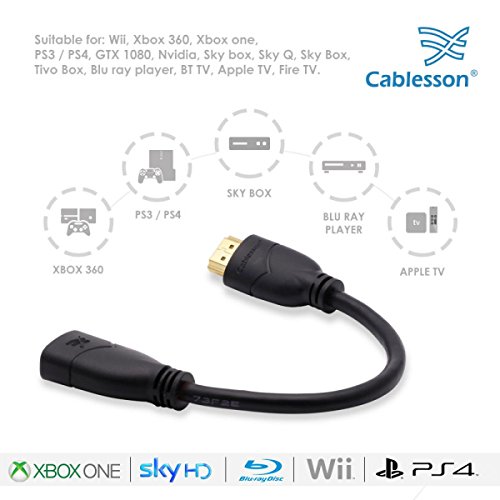 Cablesson Basic 5 ft / 2m High Speed HDMI Cable (HDMI Type A, v2.1/2.0b/2.0a/2.0/1.4), 4K, 3D, ARC, Full HD, Ultra HD, 2160p - Image 3