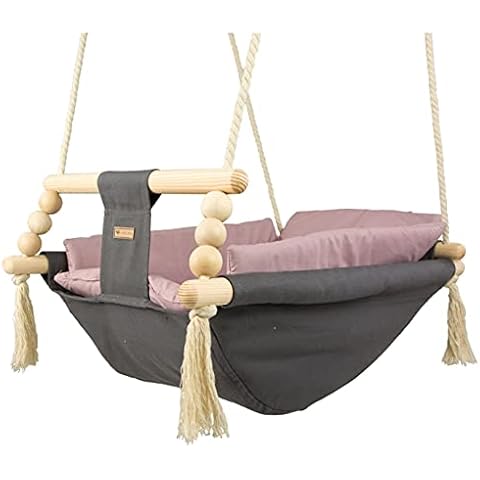 Baby Hammock, Rocker Hammock, Baby Swing, Hammock with Quilt (Colour: Grey, Light Pink) Cover