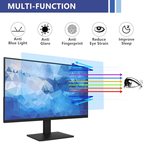 Protector de pantalla anti-arañazos de 22" con triple filtro UV 3