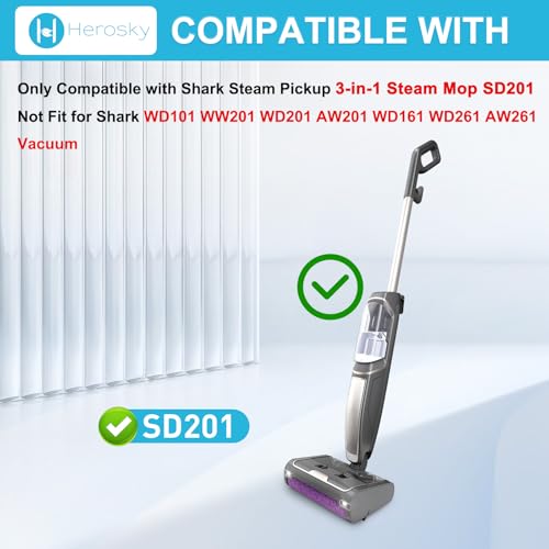 Image of 2PCS SD201 Brush Roller Fit for Shark Steam Pickup 3-in-1 Steam Mop SD201 SD200 SD205 SD201C SD201Q SD205CCO