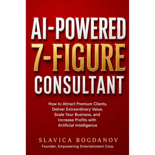 AI-Powered 7-Figure Consultant Audiolibro Por Slavica Bogdanov arte de portada