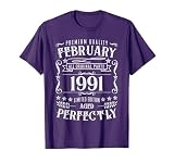 34th Birthday Legends Were Born In February 1991 T-Shirt