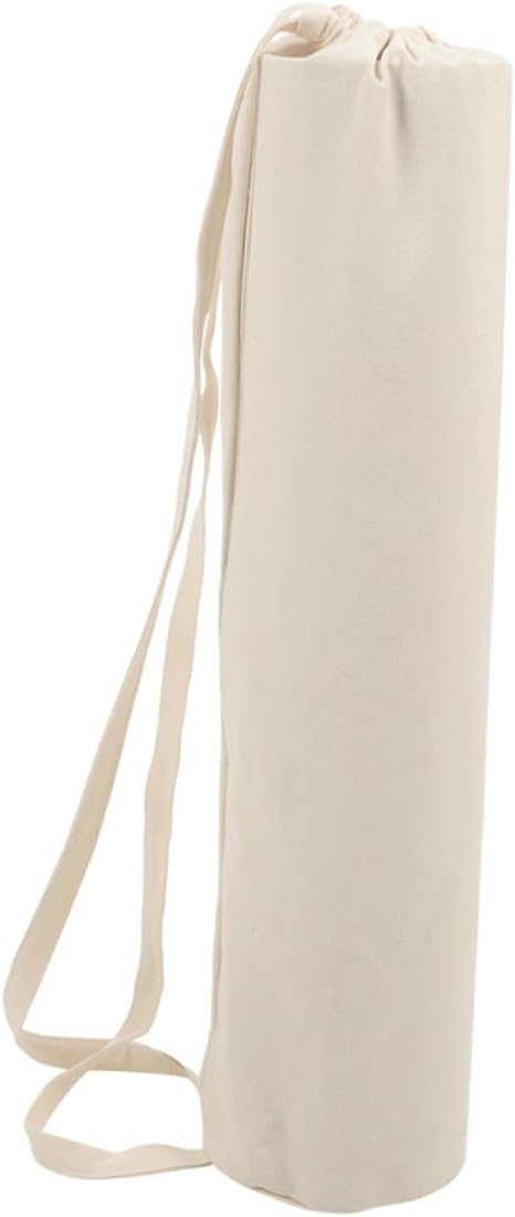 Mikinona Spacious Yoga Mat Carrier Bag with Generous Capacity for Standard Mats Stylish Cloth Material Gym Tote for Men and Women Lightweight Yoga Carrying Bag with Extra Storage