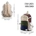 Large Hemp Backpack Multi 8 Functional Pocket Bag - Eco Friendly Unisex Rustic Durable Day Backpack by Freakmandu