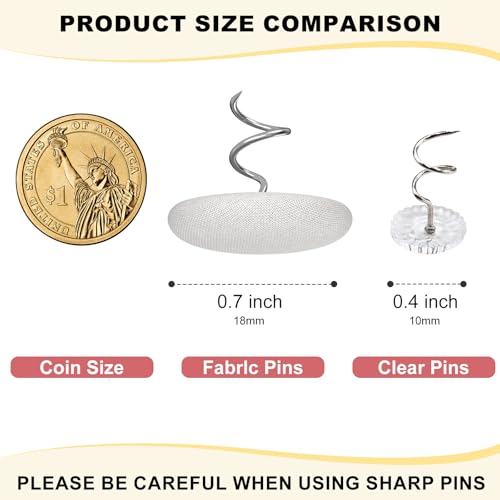 Image of 24 Pack Upholstery Twist Pins for Bed Skirts, Slipcovers & Headliners | Twist fabric securely in seconds. Perfect for bed skirts, upholstery, slipcovers and car headliners. No damage