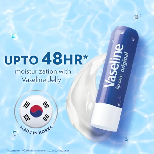 Image of Vaseline Lip Care Original Lip Balm Stick 4.8g (Pack of 3)