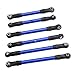RC Tie Link Rods Set,6pcs RC Car Steering Tie Rod Aluminum Alloy Universal Spare Parts for Traxxas Slash Hoss Rustler,Improved Strength and Durability