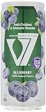 V7 vitamin sparkling drink 100% natural flavors - blueberry 300ml