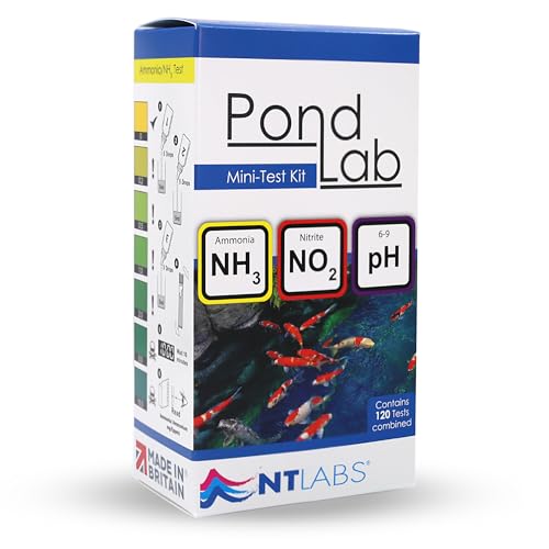 NT Labs Pond Water Mini Test (3 Key Parameters -pH Nitrite and Ammonia) Maintain Excellent Water Quality AccurateResults Liquid Drop Tests