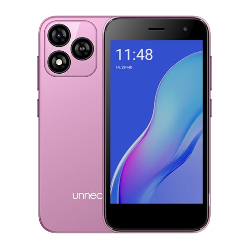 Image of Bolt One, Unlocked Android Phone, 2025, US Warranty, 32GB (Pink) | Dual SIM, Smartphone, Android 14 (Go), 2000mAh, 5.0 inch Display, 1.3GHz Quad Core, 4GB RAM, 5MP Camera, with Case