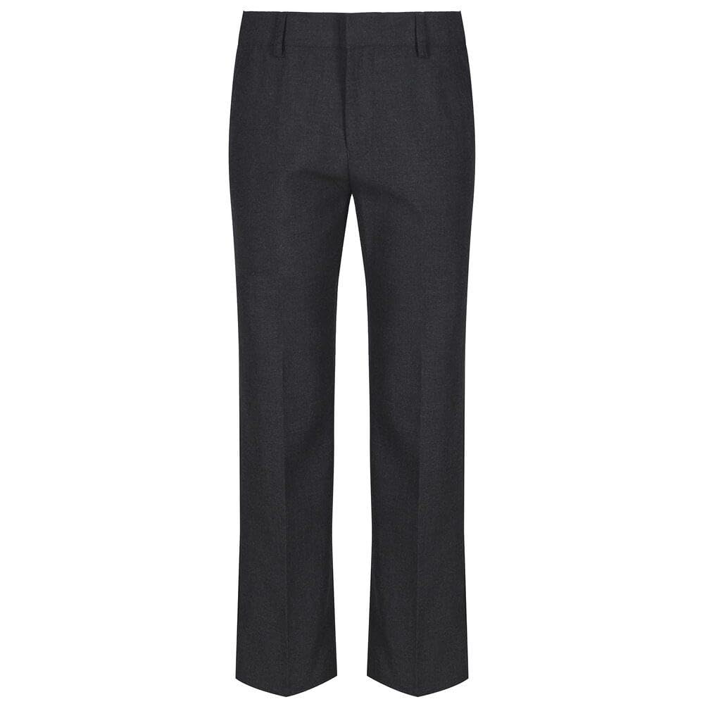 TRUTEX Boys Trousers - Slim Fit - Stain Resistant - Grey - 26 inches