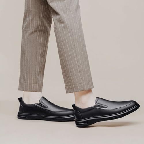 Men’s Leather Oxford Shoes Slip-On Comfort Loafers Round Toe Wedding & Business Dress Shoes for Formal Wear2