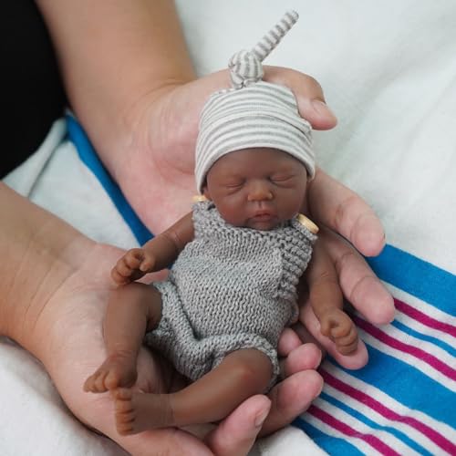 Muñeca Mini Reborn Silicona Realista 7 pulgadas miniatura 2