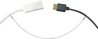 Ciyebst 5 Pack Adjustable Cable Tether Universal Computer Adapter Lock Kit DIY Kit Stainless Steel wiht Nylon Coat Tether Computers Adapters/Dongles/HDMI Adapter/VGA Adapter/DP Adapter/Mac Adapter