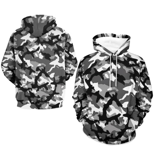 Men's Camo Print Graphic Hoodie Casual Sports Pullover Autumn Winter Streetwear4