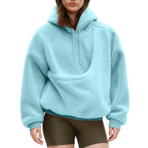 Generisch Hoodie Women's Pullover with Cat Pocket Hoodie Warm Pet Carrier Hood Transition Jacket for Women Sweatshirt Cuddly with Kangaroo Pocket