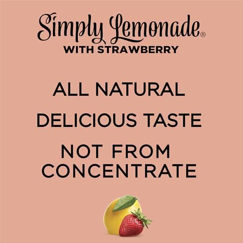 Simply Lemonade with Strawberry, 52 Fl Oz Bottle - 4
